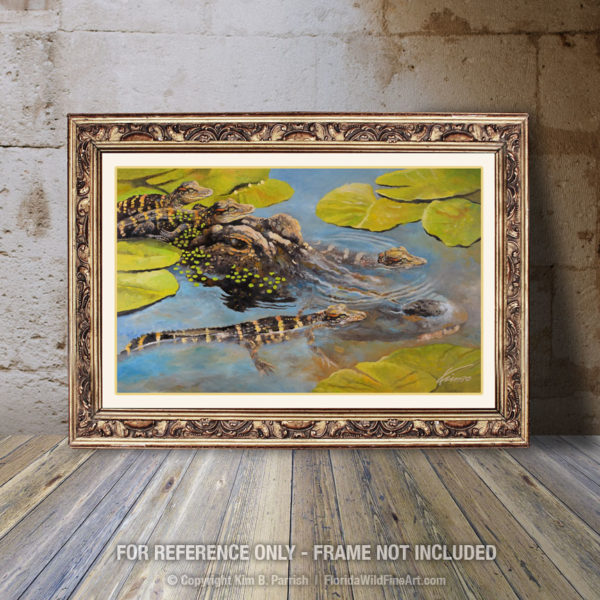 Gator Art, Alligator Painting Copyright Kim B. Parrish