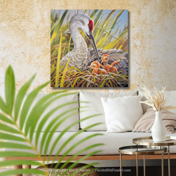 Sandhill Crane Nest by Kim B. Parrish, Florida Wild Fine Art
