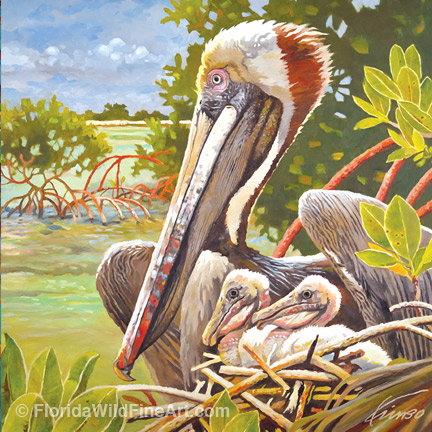 Pelican Painting Copyright Kim B. Parrish